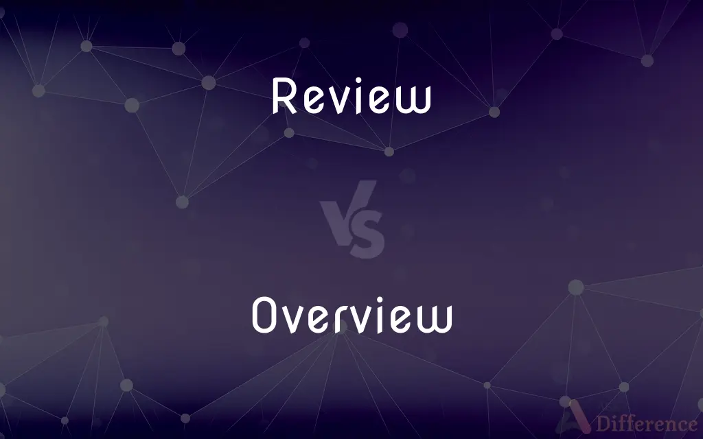 Review vs. Overview — What's the Difference?