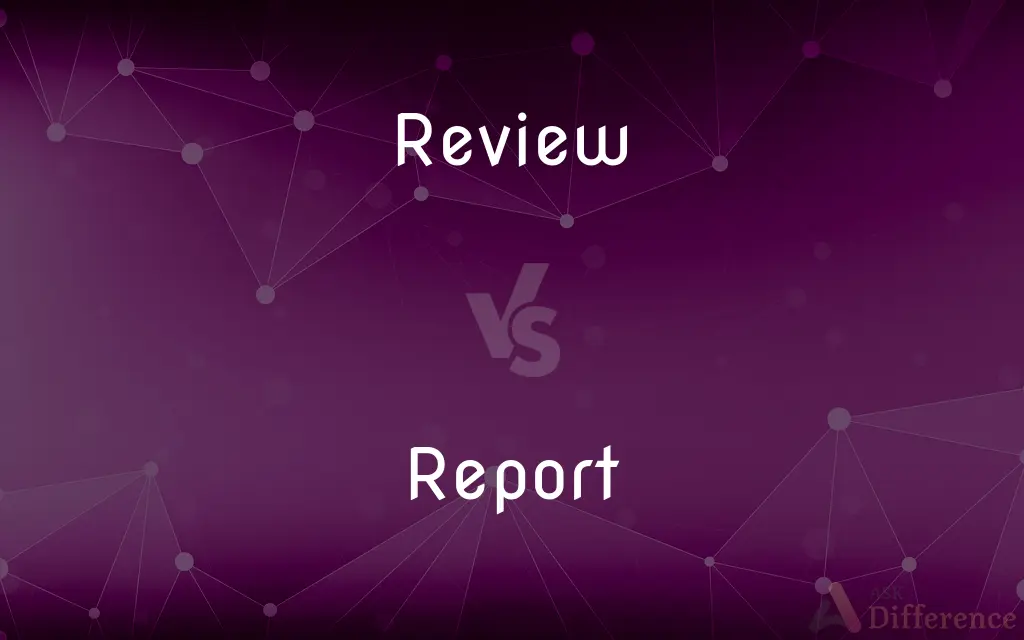 Review vs. Report — What's the Difference?