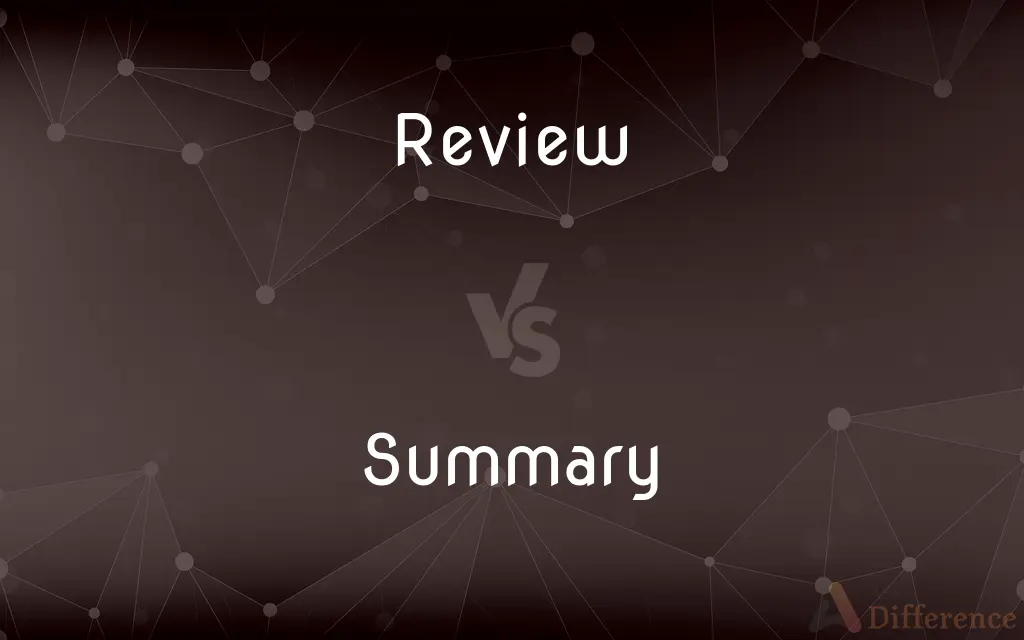 Review vs. Summary — What's the Difference?