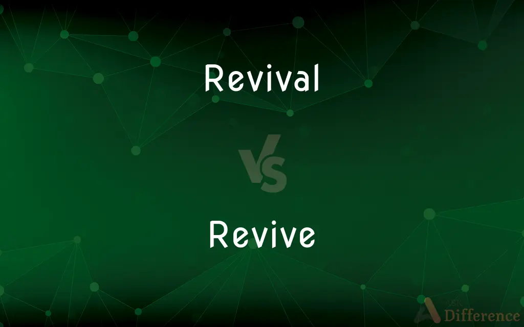 Revival vs. Revive — What's the Difference?