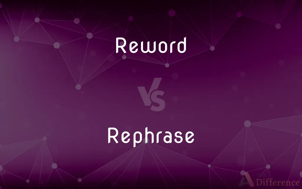 Reword vs. Rephrase — What's the Difference?