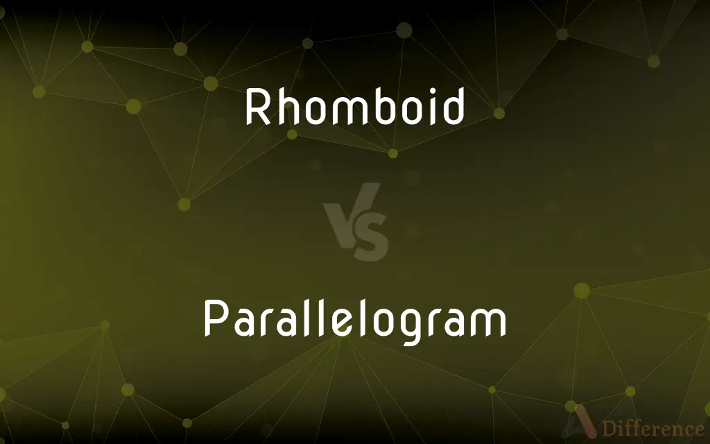 Rhomboid vs. Parallelogram — What's the Difference?