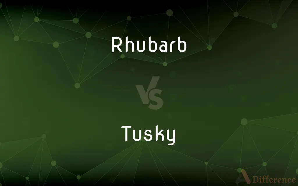 Rhubarb vs. Tusky — What's the Difference?
