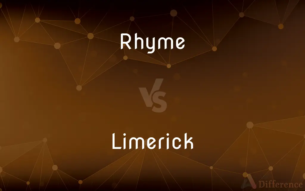 Rhyme vs. Limerick — What's the Difference?