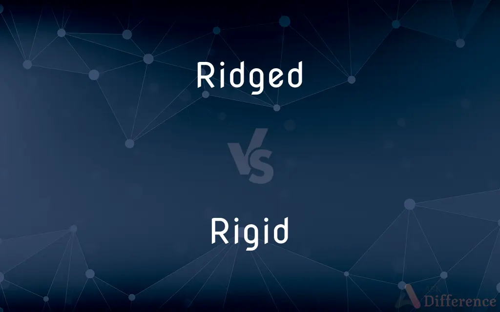 Ridged vs. Rigid — What's the Difference?