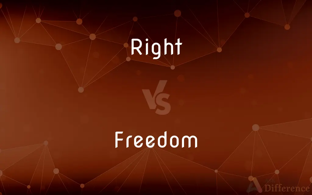 Right vs. Freedom — What's the Difference?