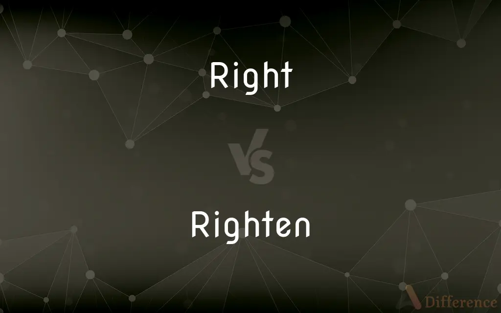 Right vs. Righten — What's the Difference?