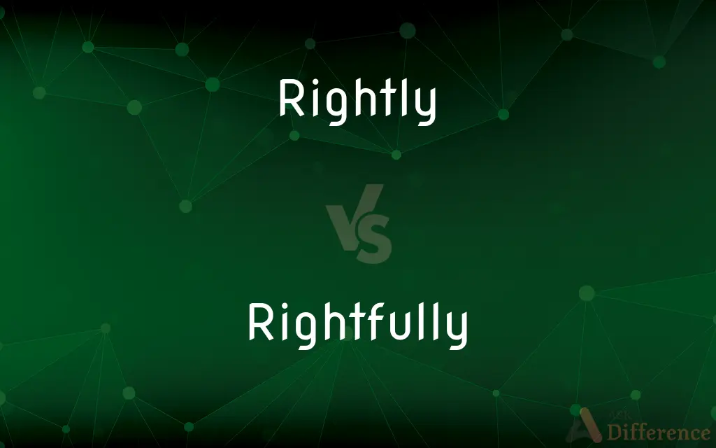 Rightly vs. Rightfully — What's the Difference?