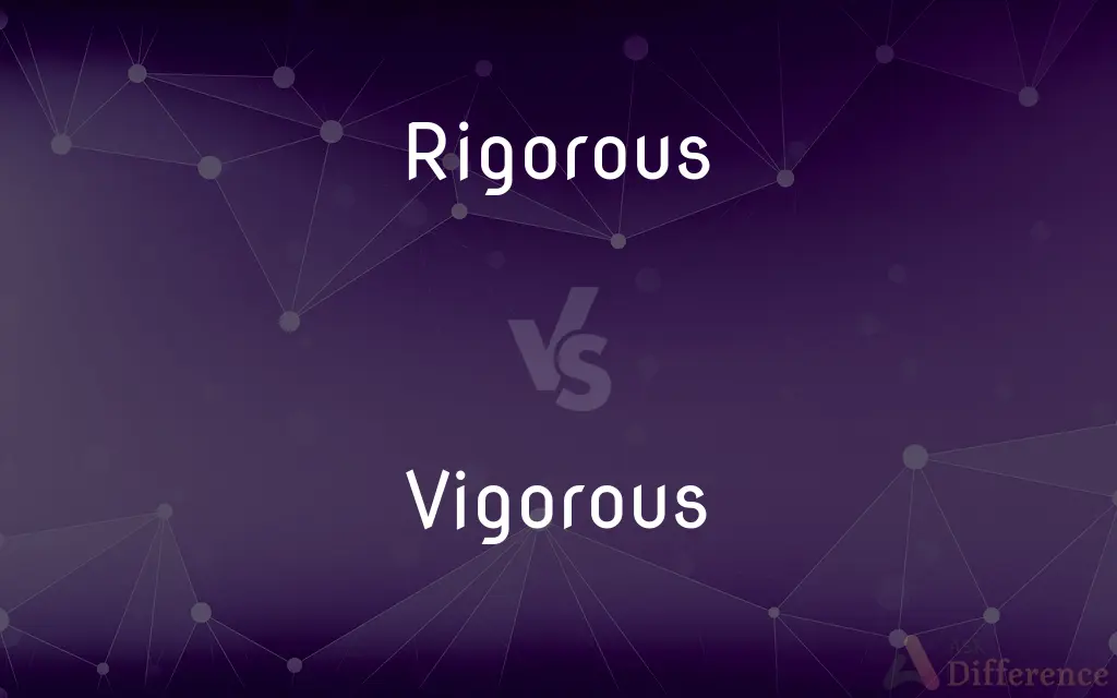 Rigorous vs. Vigorous — What's the Difference?
