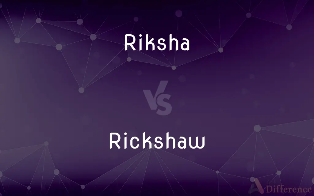 Riksha vs. Rickshaw — Which is Correct Spelling?