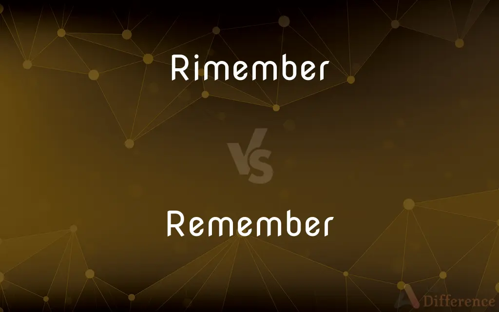 Rimember vs. Remember — Which is Correct Spelling?