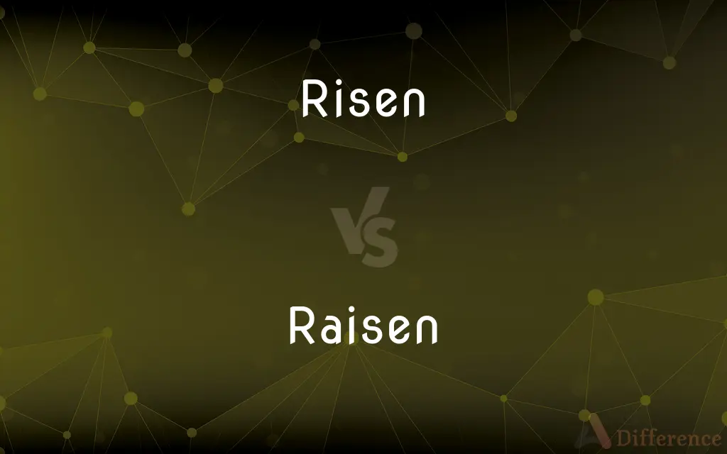 Risen vs. Raisen — What's the Difference?