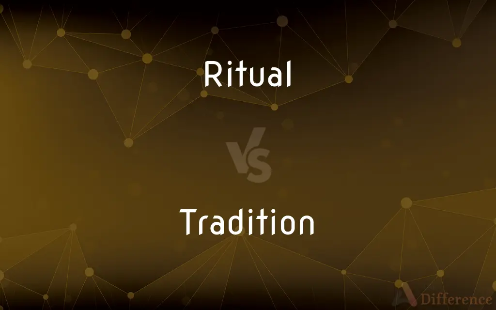 Ritual vs. Tradition — What's the Difference?