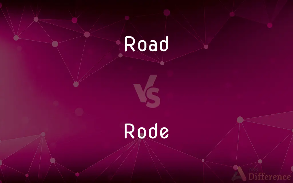 Road vs. Rode — What's the Difference?
