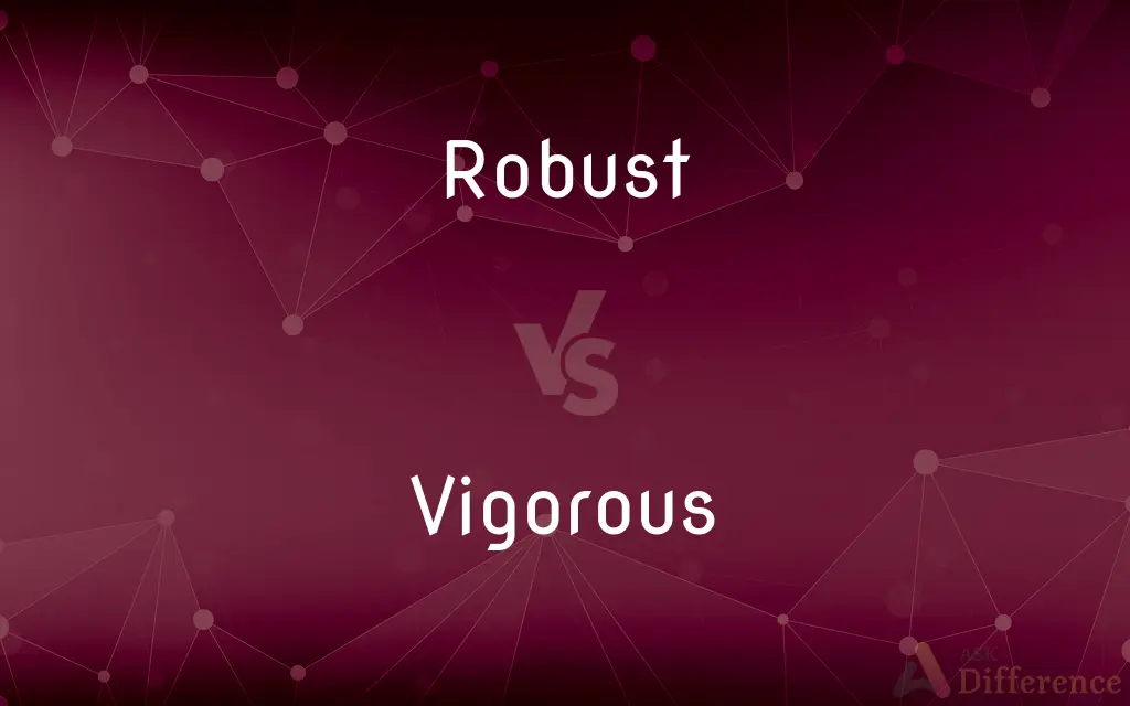 Robust vs. Vigorous — What's the Difference?