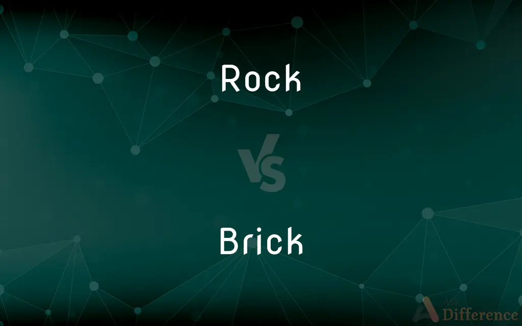 Rock vs. Brick — What's the Difference?