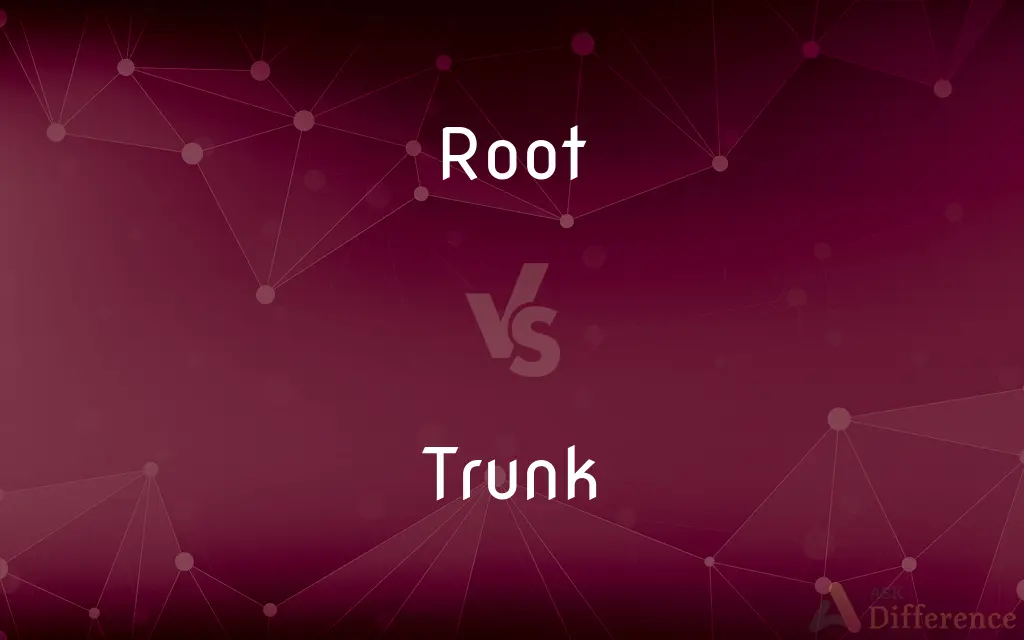 Root vs. Trunk — What's the Difference?