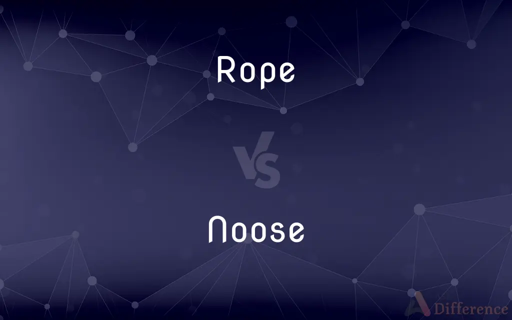 Rope vs. Noose — What's the Difference?