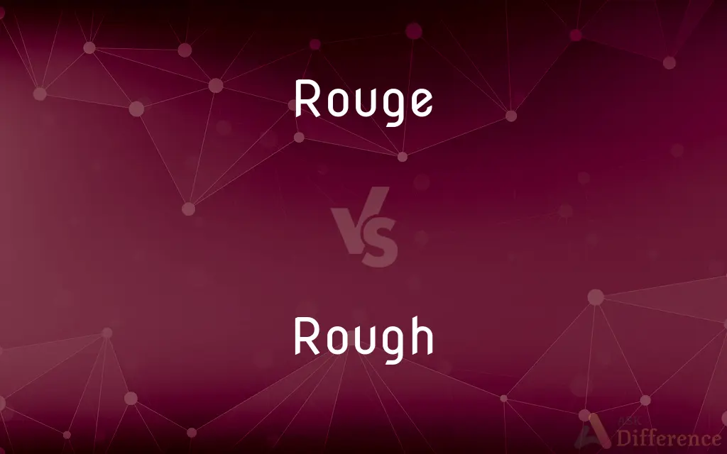Rouge vs. Rough — What's the Difference?