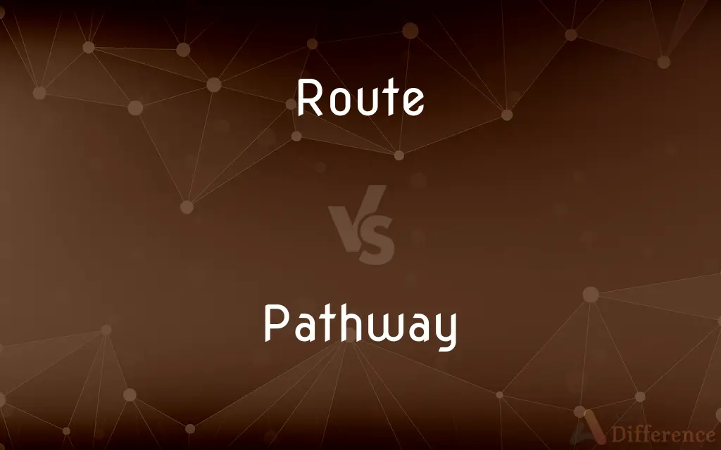 Route vs. Pathway — What's the Difference?