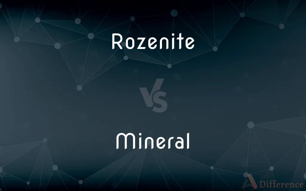 Rozenite vs. Mineral — What's the Difference?