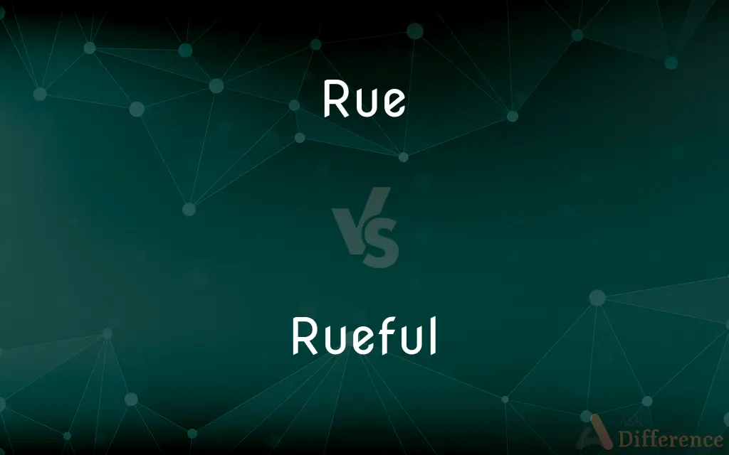 Rue vs. Rueful — What's the Difference?