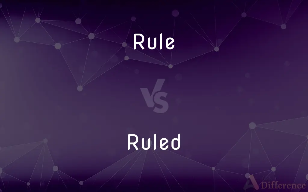 Rule vs. Ruled — What's the Difference?