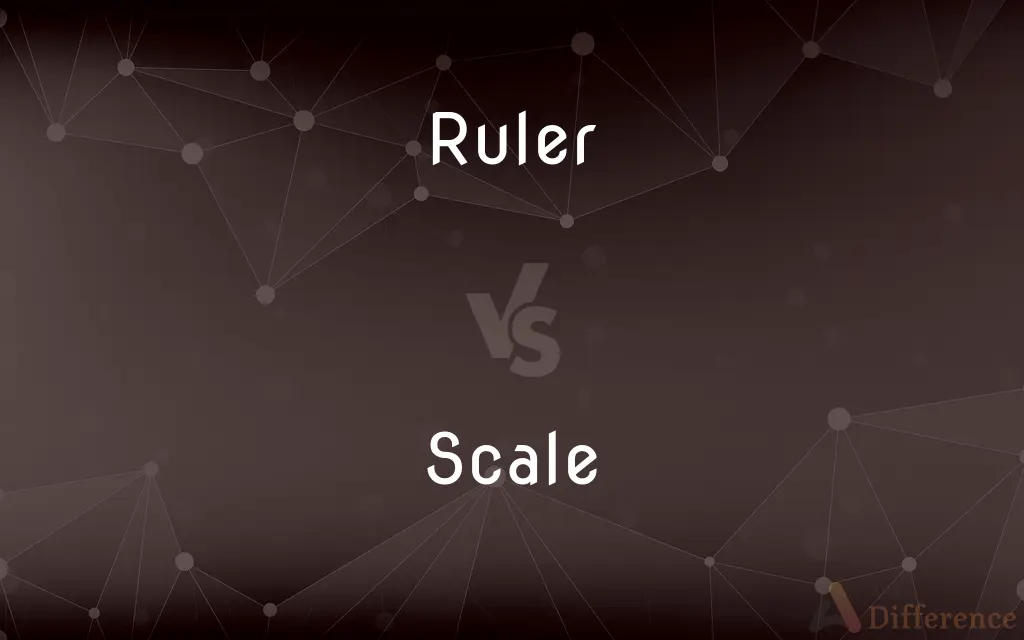 Ruler vs. Scale — What's the Difference?