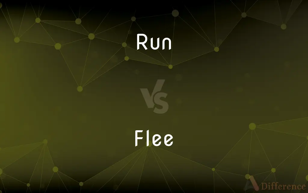 Run vs. Flee — What's the Difference?