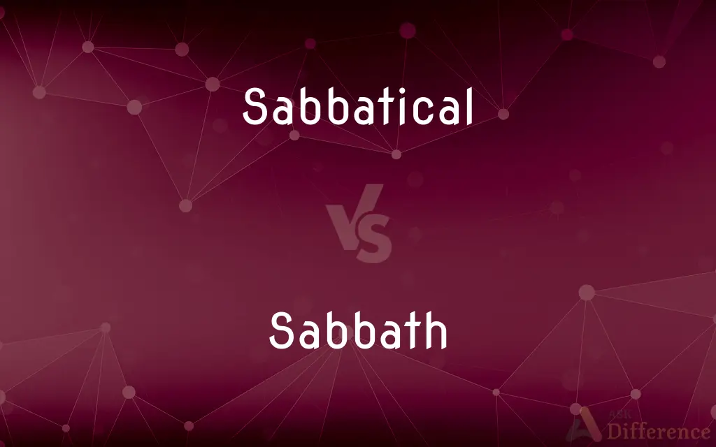 Sabbatical vs. Sabbath — What's the Difference?