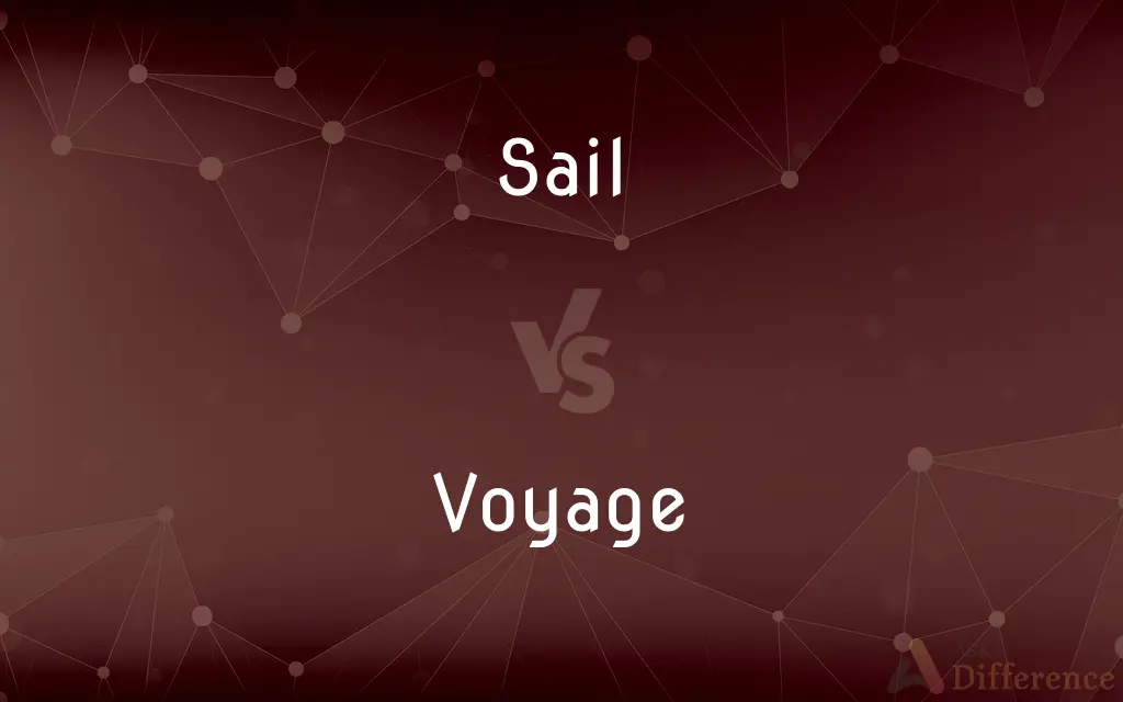 Sail vs. Voyage — What's the Difference?