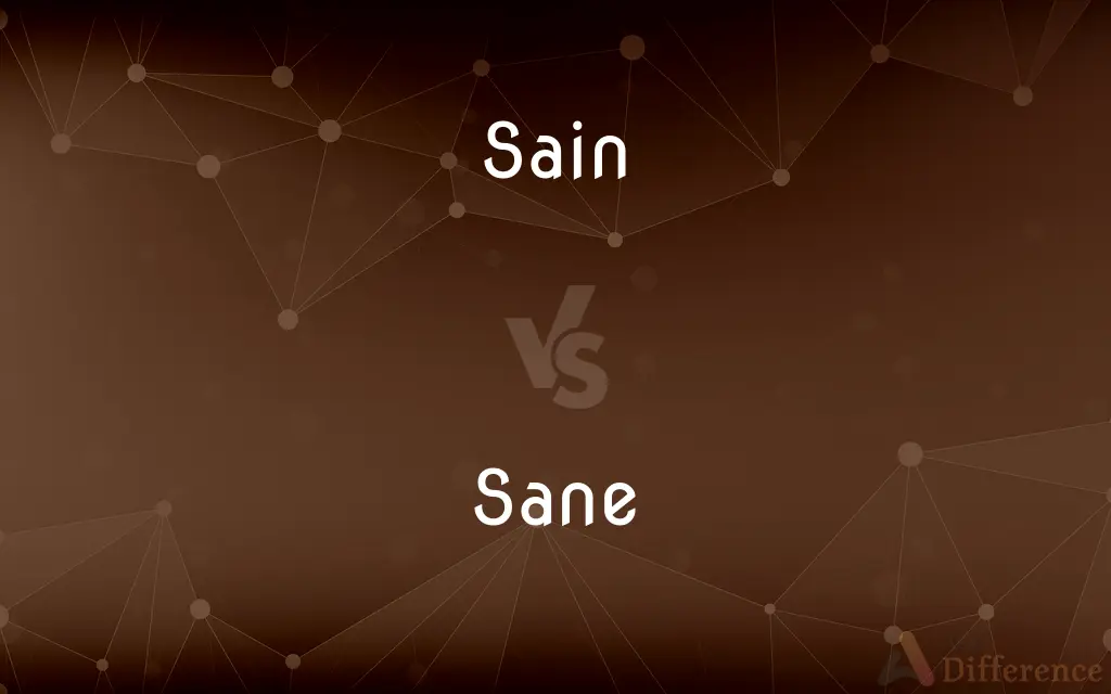 Sain vs. Sane — Which is Correct Spelling?