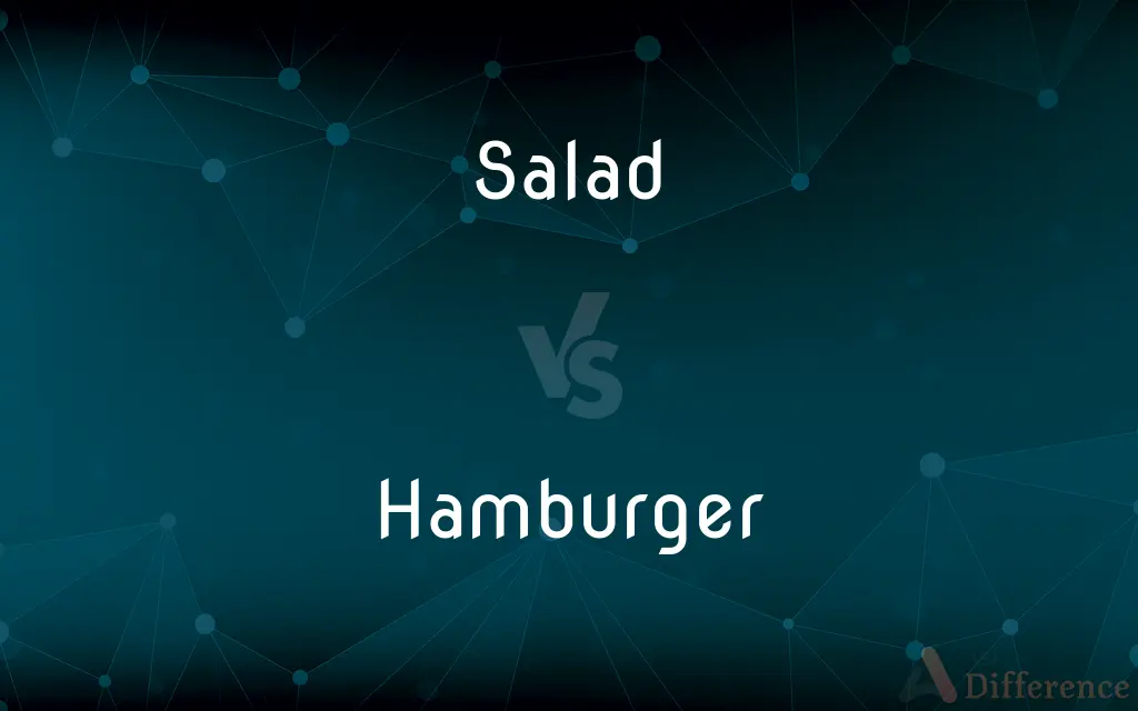 Salad vs. Hamburger — What's the Difference?