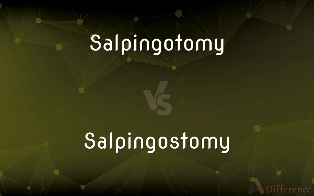 Salpingotomy vs. Salpingostomy — What's the Difference?