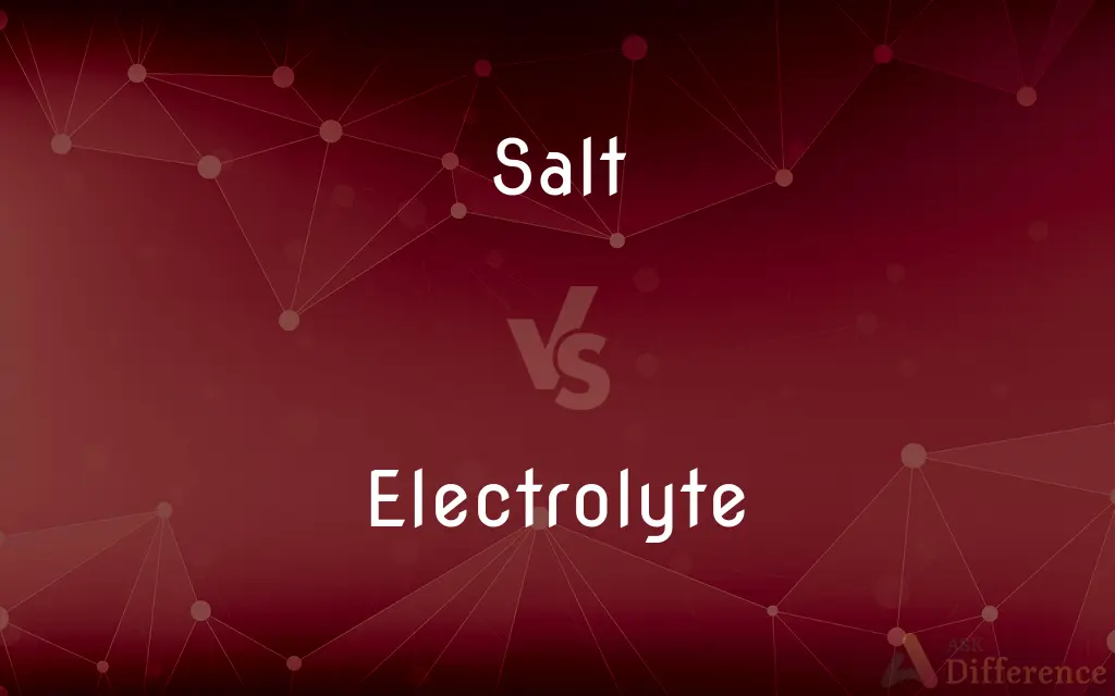 Salt vs. Electrolyte — What's the Difference?