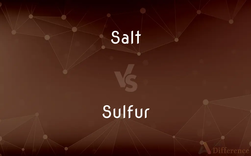 Salt vs. Sulfur — What's the Difference?