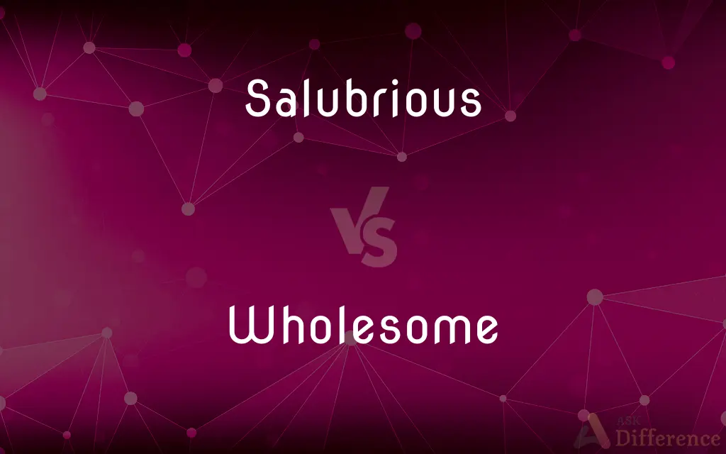 Salubrious vs. Wholesome — What's the Difference?
