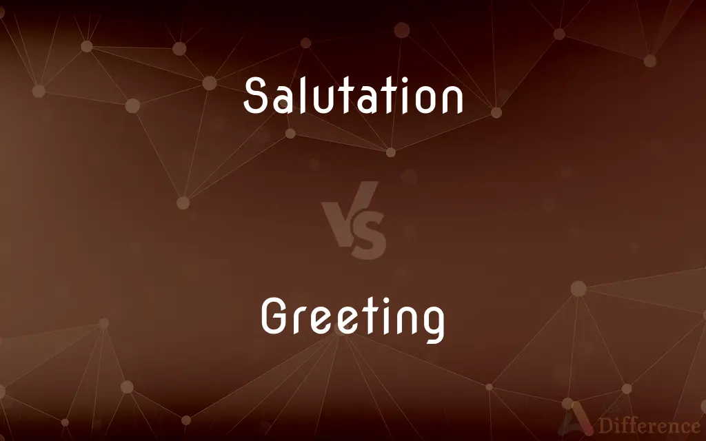 Salutation vs. Greeting — What's the Difference?