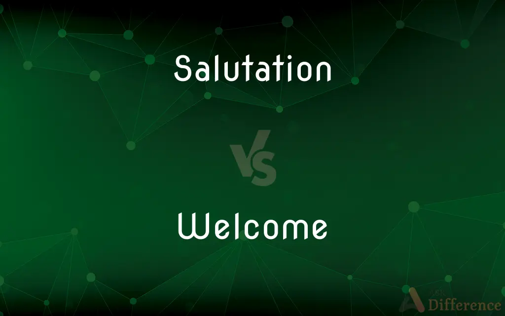Salutation vs. Welcome — What's the Difference?