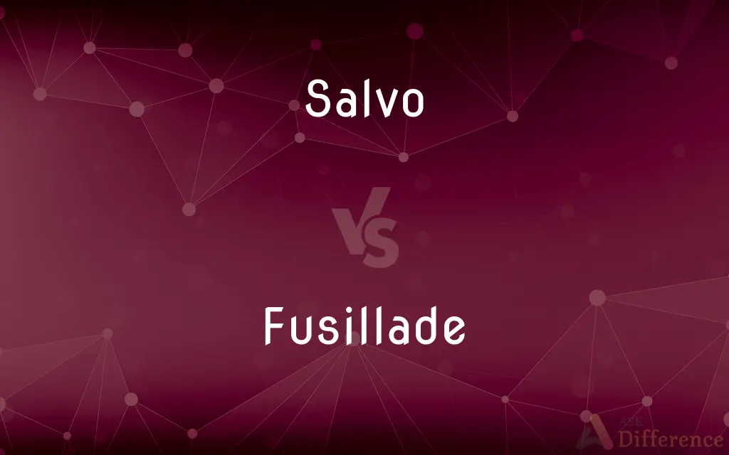 Salvo vs. Fusillade — What's the Difference?