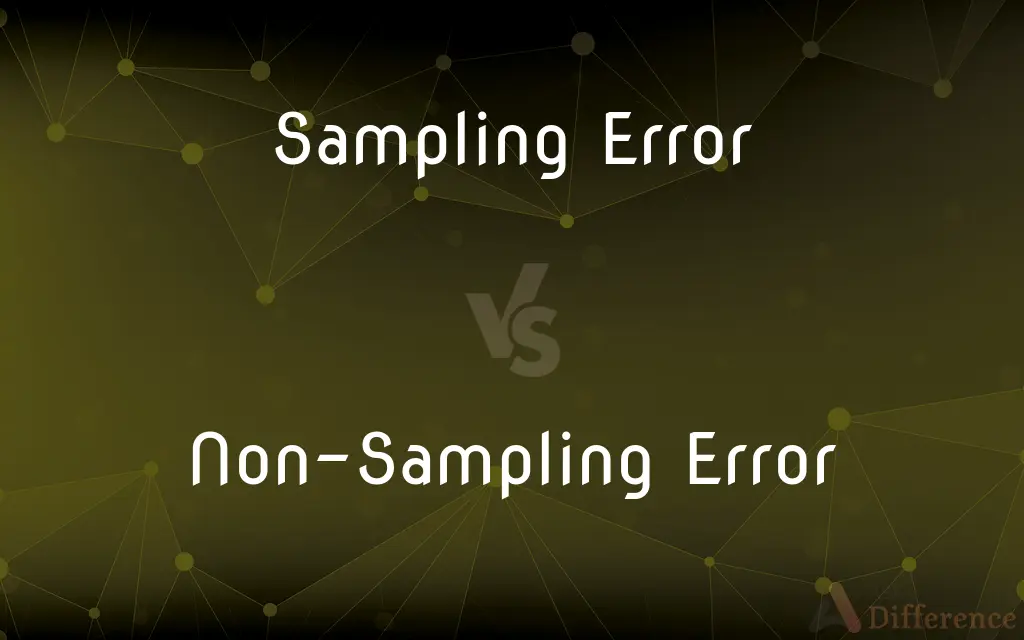 Sampling Error vs. Non-Sampling Error — What's the Difference?