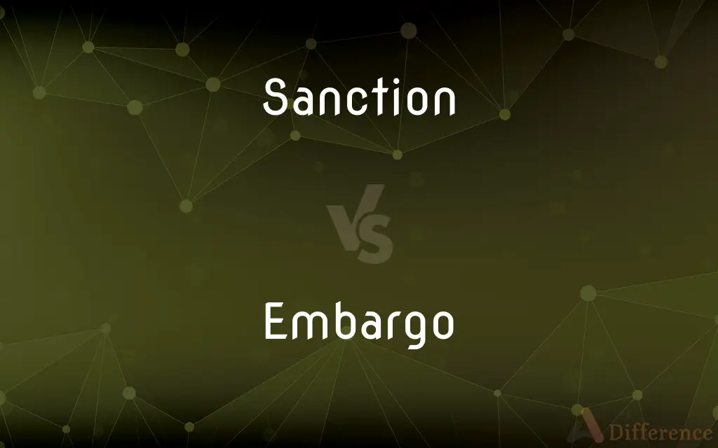 Sanction vs. Embargo — What's the Difference?