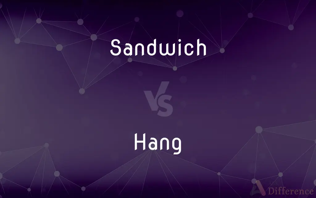 Sandwich vs. Hang — What's the Difference?