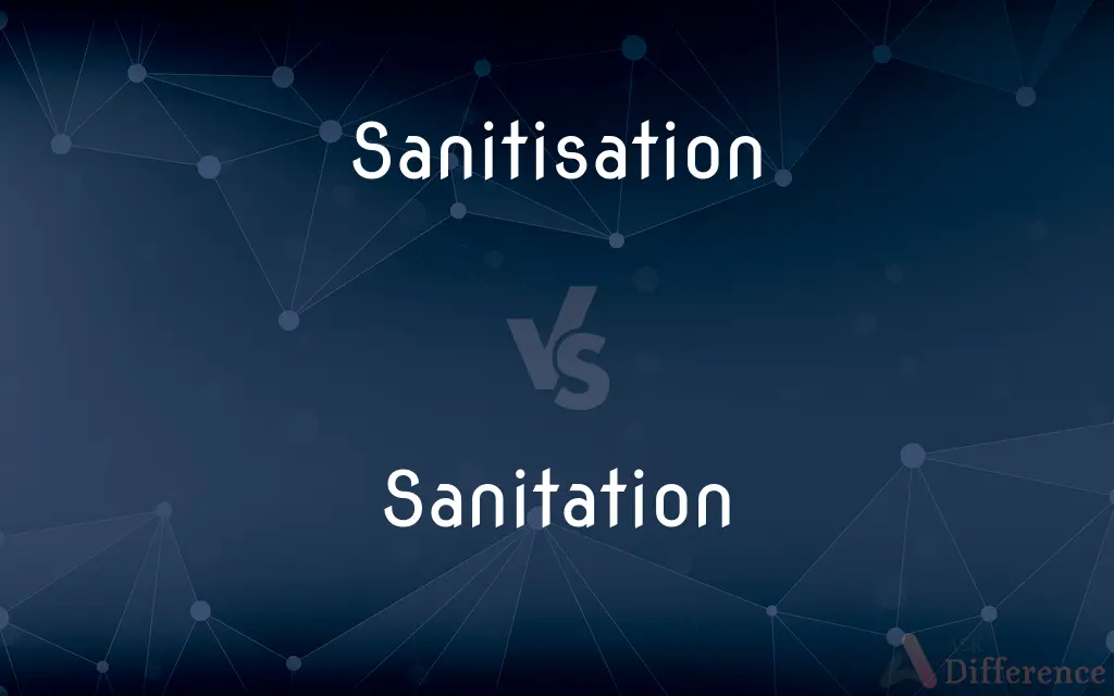 Sanitisation vs. Sanitation — What's the Difference?