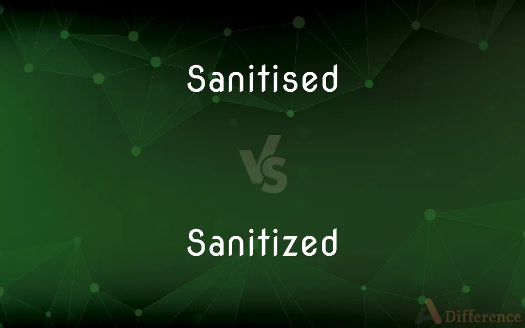 Sanitised vs. Sanitized — What's the Difference?