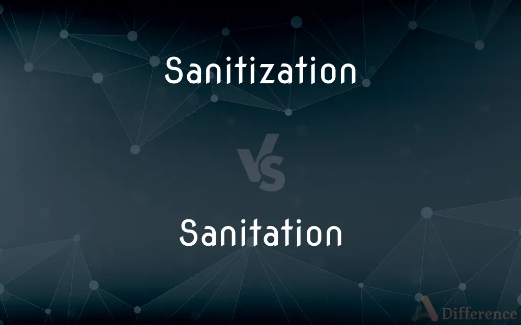 Sanitization vs. Sanitation — What's the Difference?