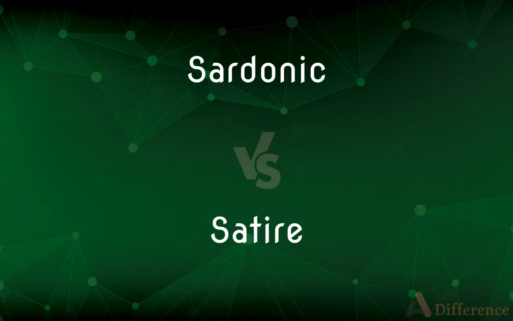 Sardonic vs. Satire — What's the Difference?