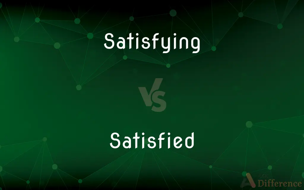Satisfying vs. Satisfied — What's the Difference?