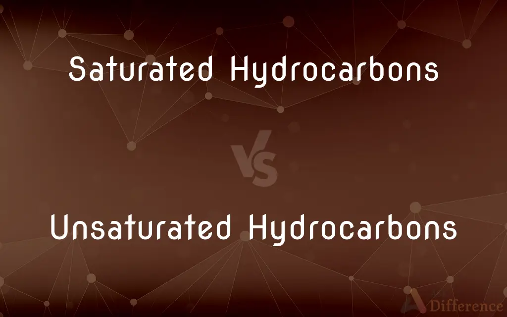 Saturated Hydrocarbons vs. Unsaturated Hydrocarbons — What's the Difference?