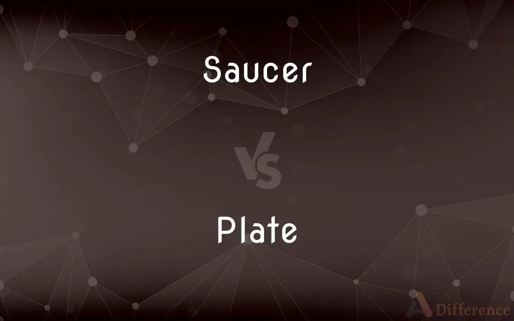 Saucer vs. Plate — What's the Difference?